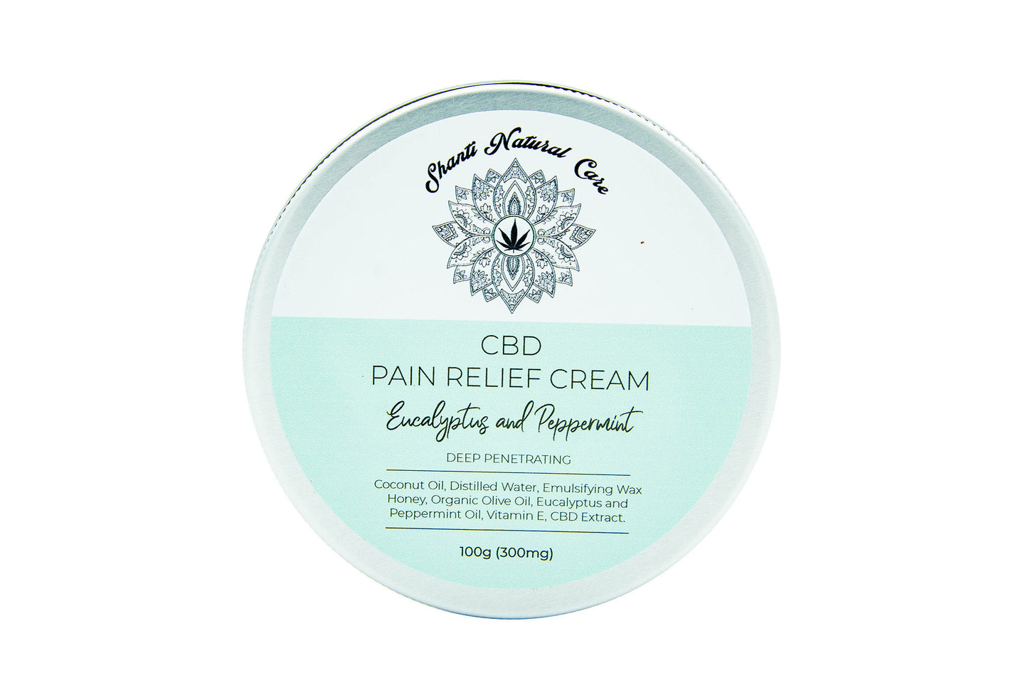Shanti Natural Care | CBD Deep Penetrating Cream Eucalyptus & Peppermint