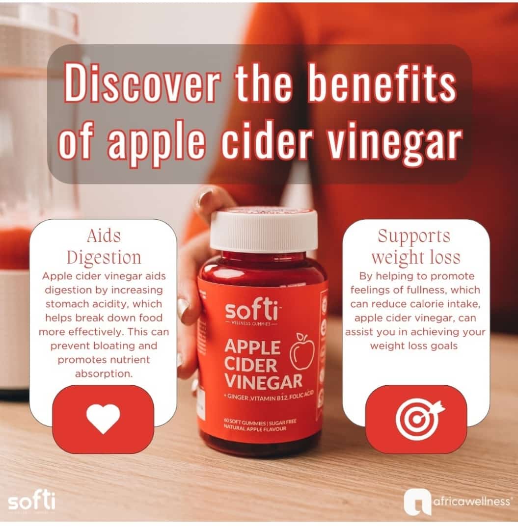 Softi Aplle Cider Vinegar Gummies -60 pack