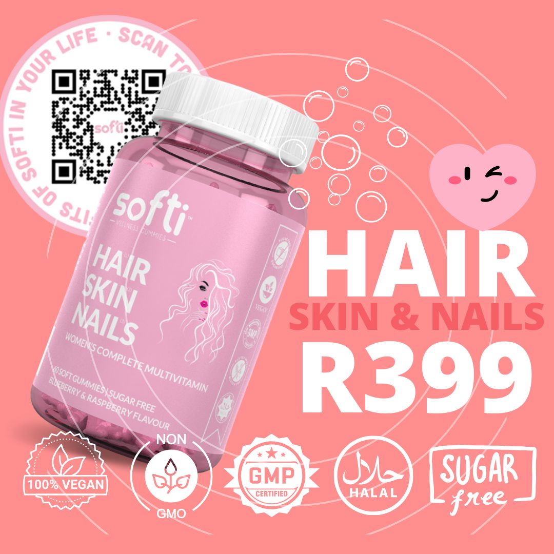 Softi Gummies for Hair and Nails -60 gummies