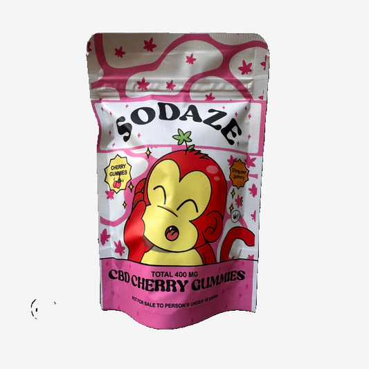 Sodaze CBD Cherry Flavoured Gummies - 400mg