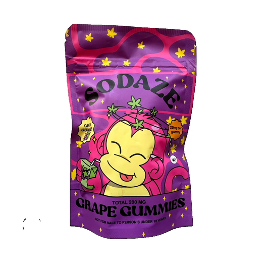Sodaze Grape Gummies- 200mg