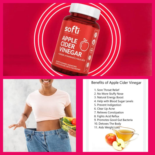 Softi Aplle Cider Vinegar Gummies -60 pack