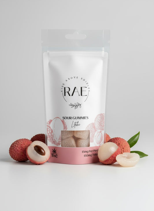 Rise Above Edible-Full Spectrum Litchi  Gummy-15mg x10